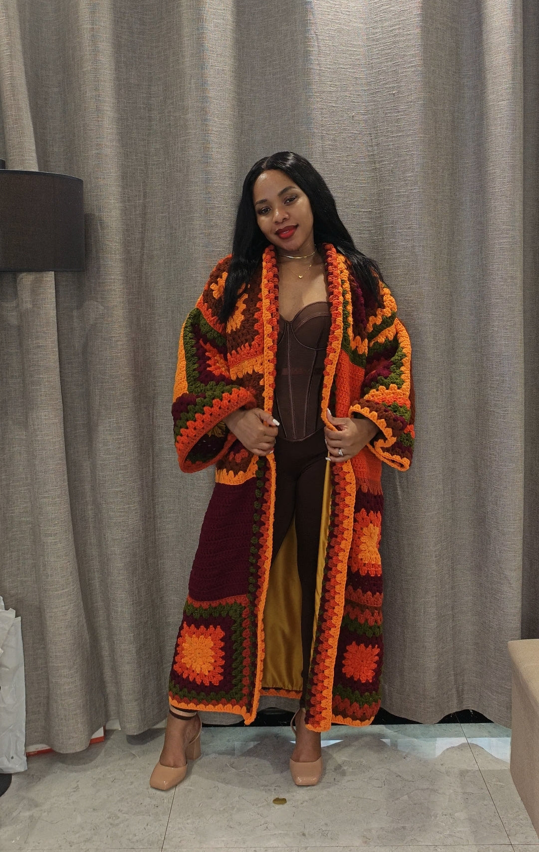 Goitseone Granny Square Coat