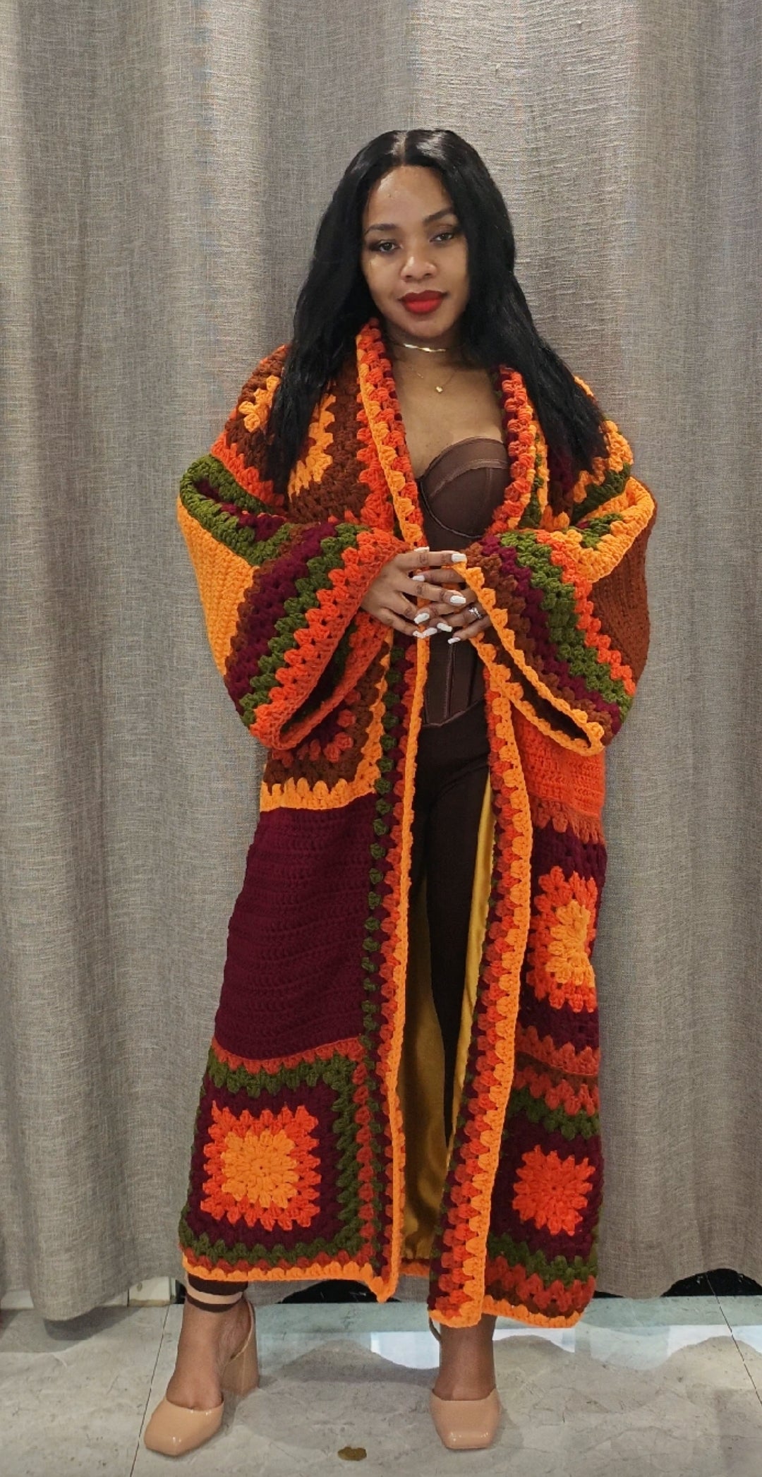 Goitseone Granny Square Coat