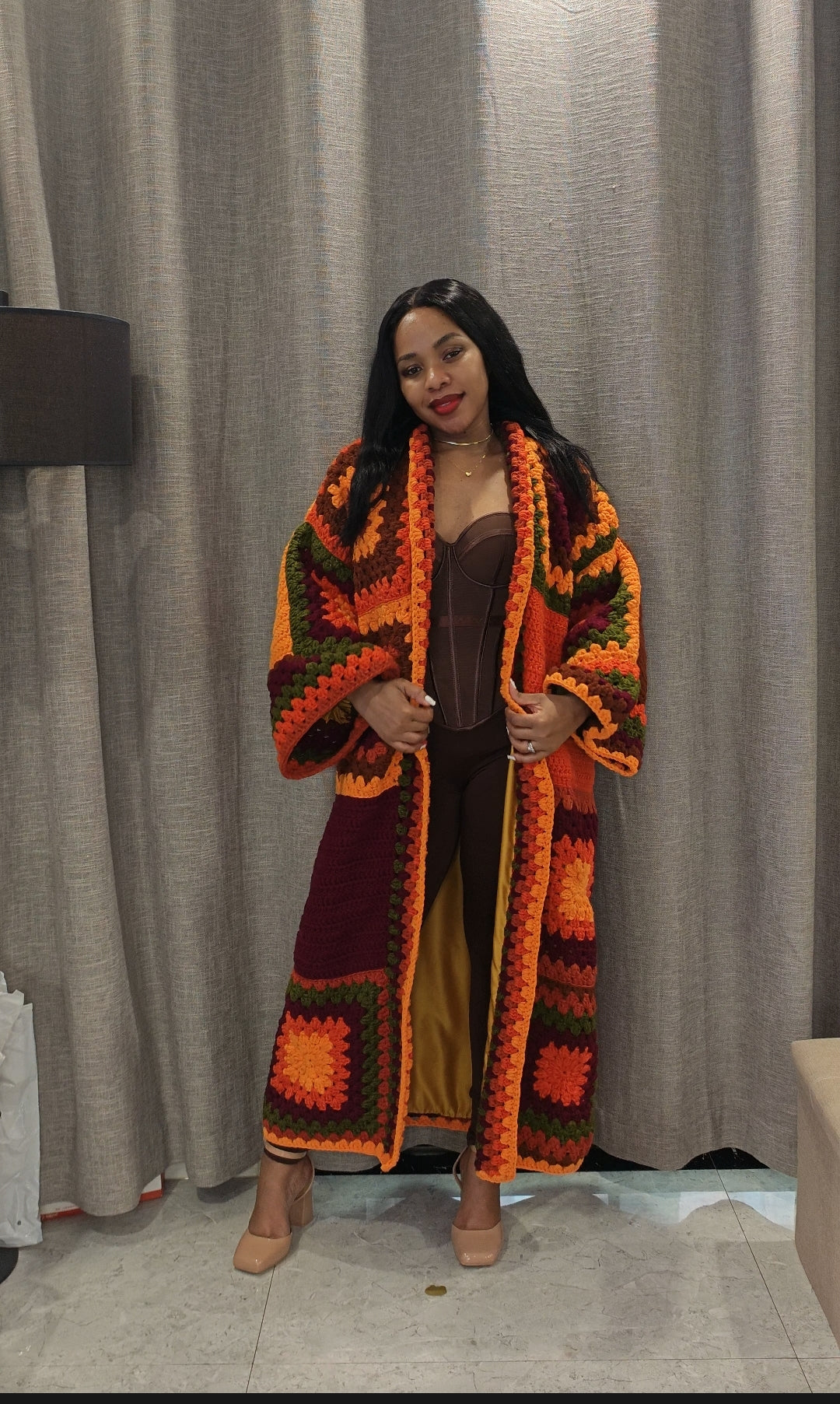 Goitseone Granny Square Coat